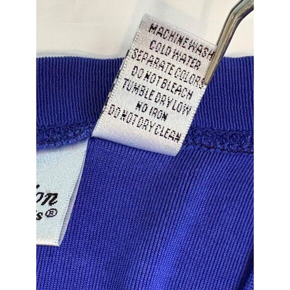 Chico's Royal Blue Mother of Pearl Button Up Long Cardigan sz 2 Large (12-14) - Picture 8 of 9